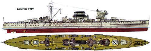 SNS Canarias [Heavy Cruiser] (1937)