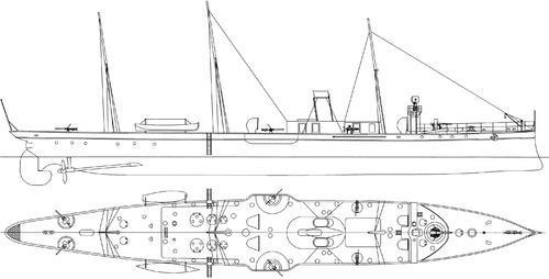 SNS Destructor (Torpedo Gunboat) (1887)