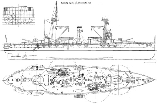 SNS Espana 1936 (ex Alfonso XIII Battleship)