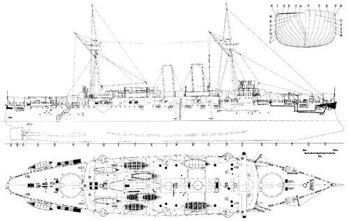 SNS Infanta Maria Teresa 1898 (Armoured Cruiser)