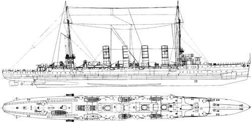 TCG Midilli (ex SMS Breslau Light Cruiser) (1915)