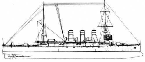 TGC Mecidiye (Cruiser) - Turkey (1917)