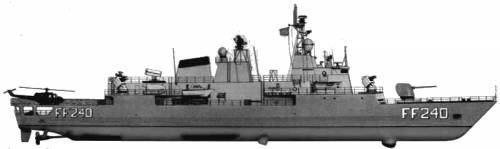 Turkish Naval years germany F 240 Yavuz (1987)