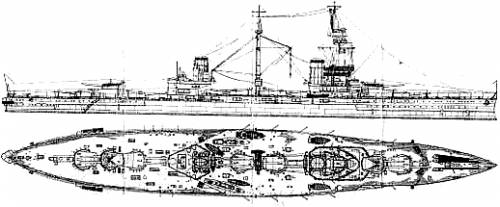 HMS Agincourt (Battleship) (1914)