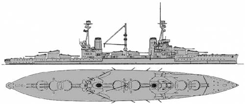 HMS Agincourt (Battleship) (1915)