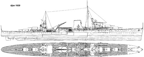 HMS Ajax (Light Cruiser) (1939)