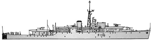 HMS Amethyst F116 (Frigate) (1943)