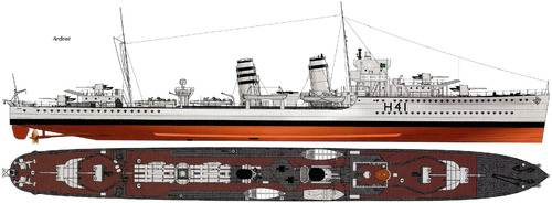 HMS Ardent H41 (Destroyer) (1939)