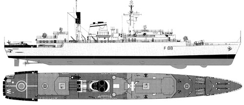 HMS Broadsword F88 (Type 22 class Frigate) (1980)