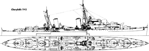HMS Charybdis 88 (Light Cruiser) (1943)