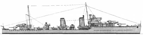 HMS Eclipe H08 (Destroyer) (1939)