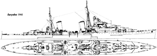 HMS Euryalus 42 (Light Cruiser) (1941)
