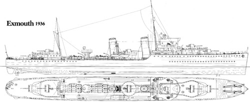 HMS Exmouth H02 (Destroyer) (1936)
