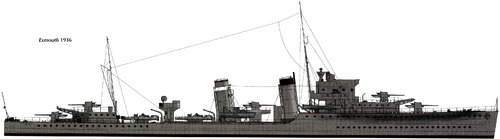 HMS Exmouth H02 (Destroyer) (1936)