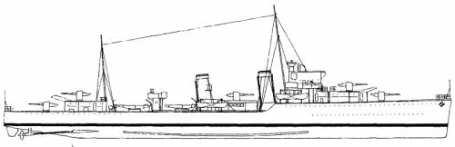 HMS Faulknor H62 (Destroyer) (1940)