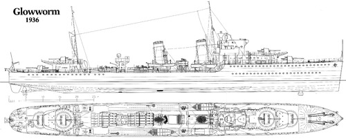 HMS Glowworm H92 (Destroyer) (1936)