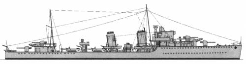 HMS Greyhound H05 (Destroyer) (1939)