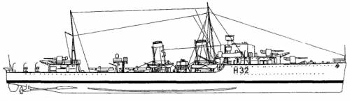 HMS Havant H32 (Destroyer) (1940)