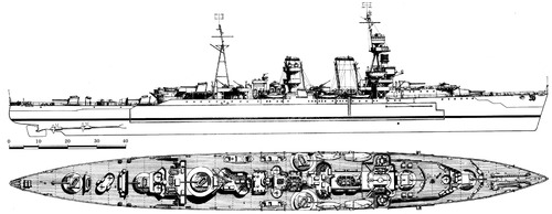 HMS Hawkins (Heavy Cruiser) (1944)