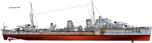 HMS Inconstant H49 (Destroyer) (1941)