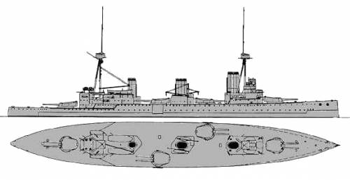 HMS Indefatigable (Battlecruiser) (1911)