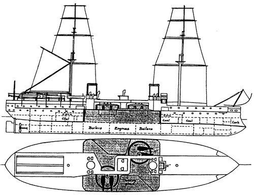 HMS Inflexible (Ironclad Battleship) (1881)