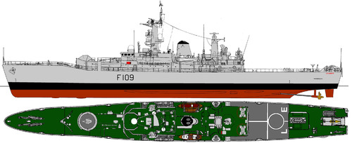 HMS Leander F109 (Frigate) (1975)