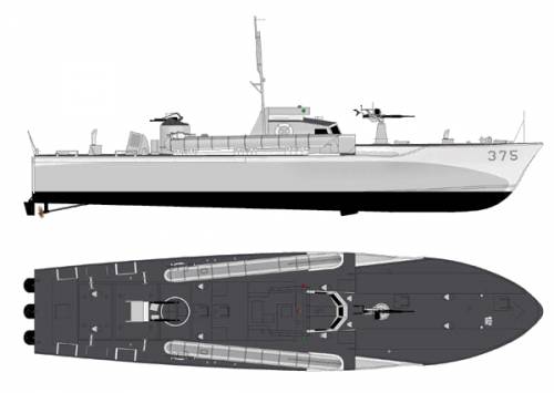 HMS MTB 375 [Vosper Torpedo Boat]