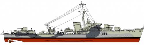 HMS Musketeer G86 (Destroyer)