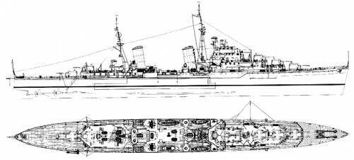 HMS Naiad ( Light Cruiser) (1941)