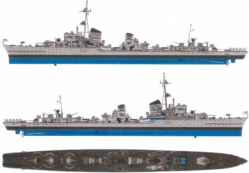 HMS Nonsuch D107 [Destroyer DKM Z-38] (1948)