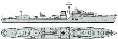 HMS Offa G29 [Destroyer]