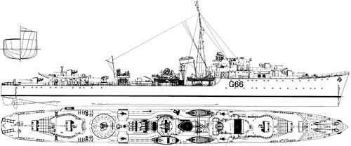 HMS Oribi G66 (Destroyer) (1942)