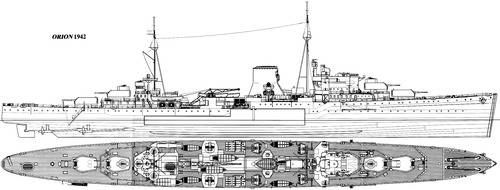 HMS Orion 85 (Light Cruiser) (1942)