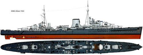 HMS Orion 85 (Light Cruiser) (1943)