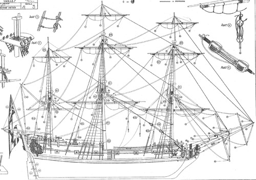 HMS Peregrine Galley 1700
