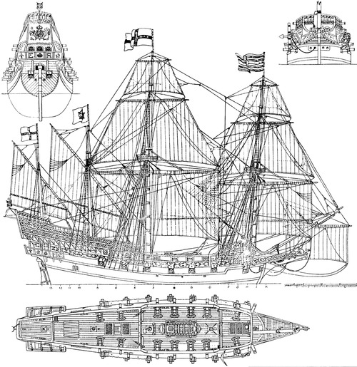 HMS Revenge 1577 (46 gun Galleon)