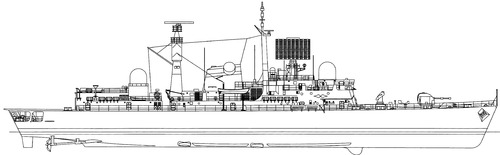 HMS Sheffield D80 (Type 42 Destroyer) (1975)