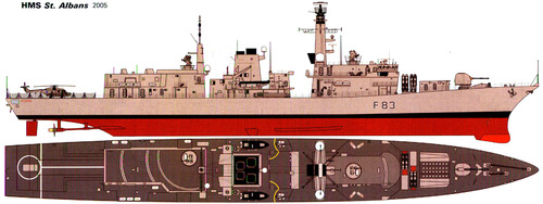 HMS St Albans F83 (Type 23 Frigate) (2005)