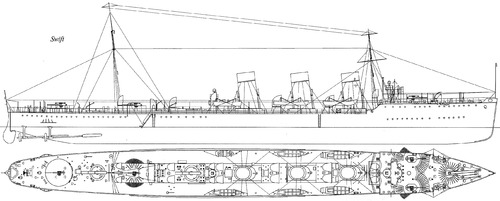 HMS Swift (ex-Flying Scud Destroyer) (1910)