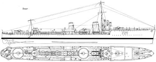 HMS Tower F24 (Destroyer) (1917)