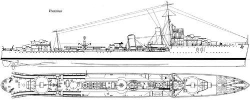 HMS Vivacious G01 (Destroyer) (1919)