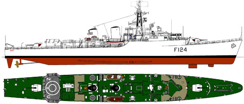 HMS Zulu F124 (Frigate) (1964)