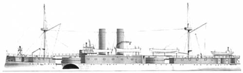 USS ACR-1 Maine (2nd Class Battleship) (1888)