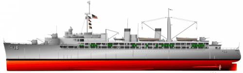 USS AS-16 Howard W. Gilmore [Submarine Tender]