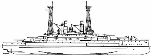 USS BB-27 Michigan [Battleship] (1912)