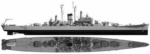 USS CA-139 Salem (Heavy Cruiser) (1949)