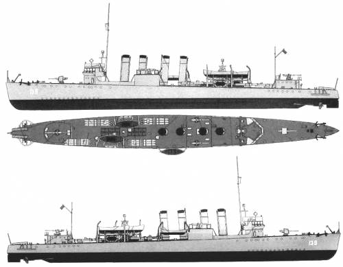 USS DD-139 Ward (Destroyer) (1941)