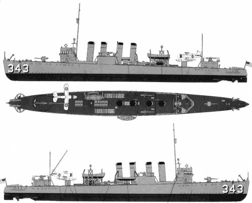 USS DD-343 Noa (Destroyer) (1940)