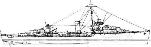 USS DD-381 Somers (Destroyer) (1940)